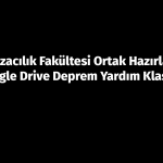 İÜ Eczacılık Fakültesi Google Drive'da hazırlanan ortak deprem yardım klasörleri