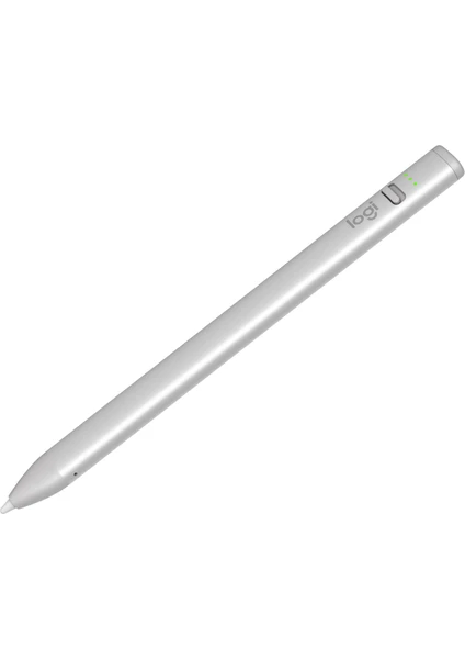 Logitech Crayon 2 USB-C iPad Uyumlu Dijital Kalem - Açık Gri