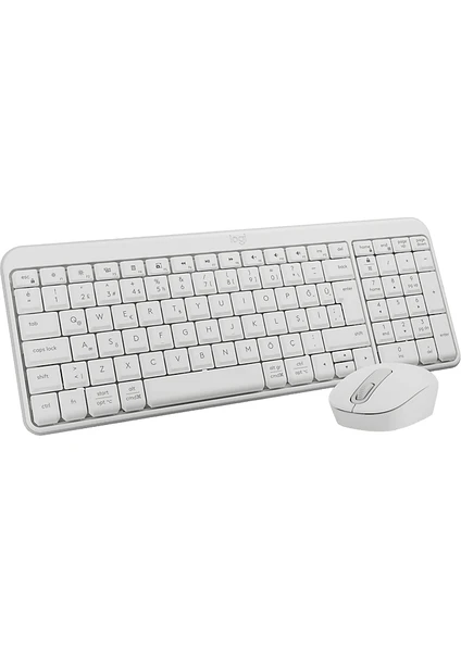 Logitech Logıtech MK250 Kablosuz Bluetooth Kablosuz Klavye ve Mouse Seti Beyaz