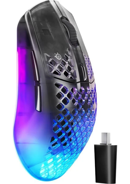 SteelSeries Aerox 3 Wireless Gen 2 - Shadow 4K Kablosuz Gaming Mouse 26000 DPI Ev Ofis Oyun İçin