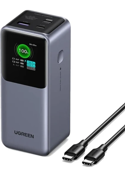UGREEN Nexode 20.000 Mah 130W LED Ekranlı Powerbank - 35524